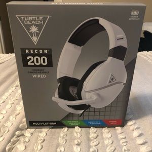 Turtle Beach Recon 200 White Amplified Gaming Headset for Xbox and PS4